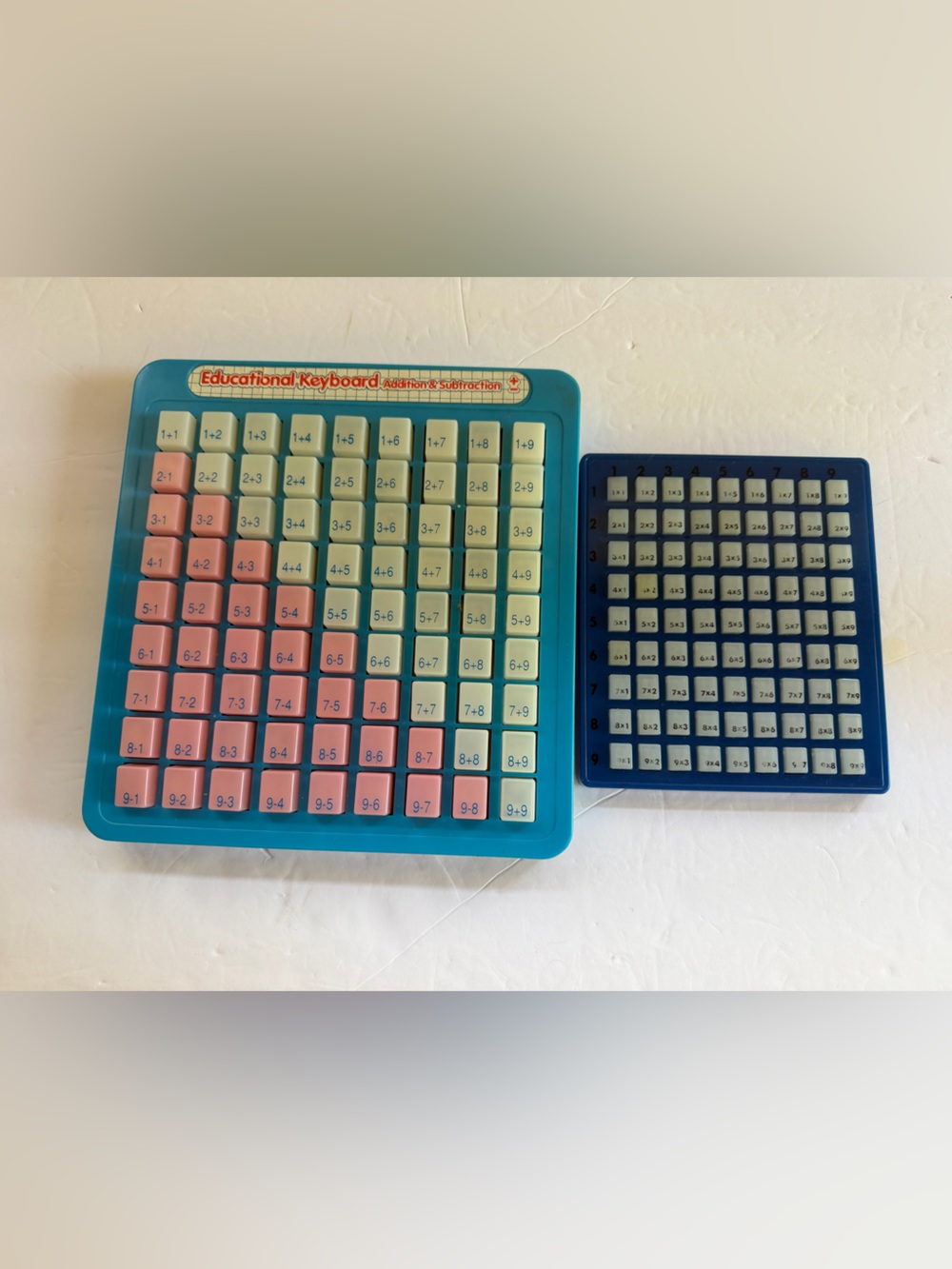 2 Press & See Magic Math Educational Keyboards: Multiplication & Add/Subtract